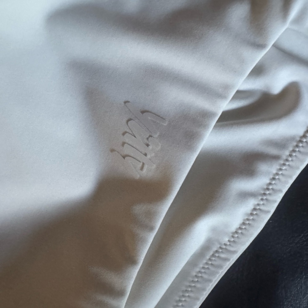 YITTY White Leggings with Purple Logo Fabletics